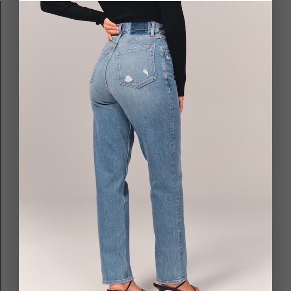 Abercrombie cross cross jeans 90s straight high rise - Picture 5 of 12